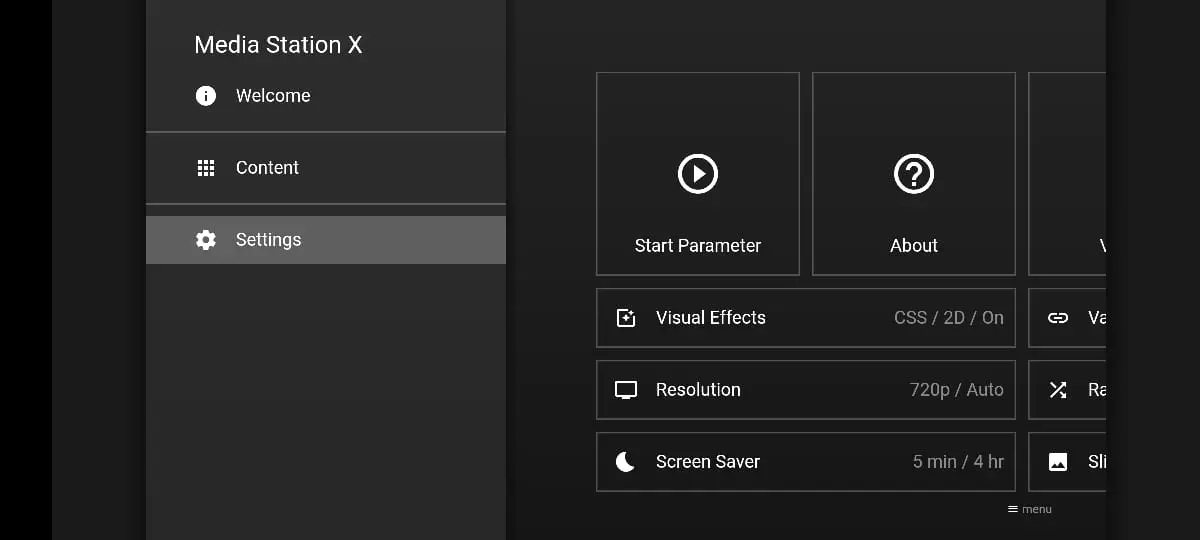 Настройка Media Station X